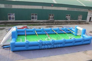 ประเทศจีน ซึ่งทำให้พองได้ Human Table Football 15x6m พร้อมเครื่องเป่าลมประสิทธิภาพสูง โรงงาน