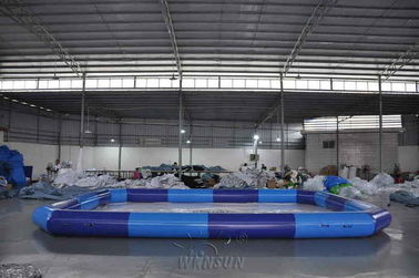 ประเทศจีน สีน้ำเงินขนาดใหญ่สระว่ายน้ำทำให้พอง / Airtight สระสำหรับเด็ก โรงงาน