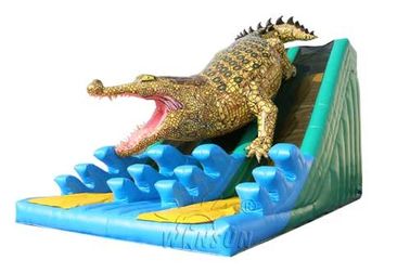 ทนทานขนาดใหญ่สไลด์ทำให้พองคิง Crocodile Dual Slide เป็นมิตรกับสิ่งแวดล้อม Wss-259